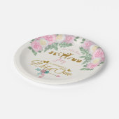 Assiettes En Carton Sauvage - premier anniversaire (Angle)