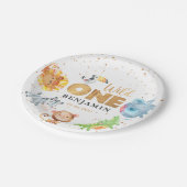 Assiettes En Carton Sauvage Une Jungle 1ère Plaque Papier Anniversaire (Angle)
