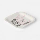 Assiettes En Carton SAUVAGE | Wild Things et Max - Rose (Angulaire)