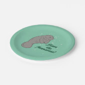 Assiettes En Carton Sauvez les lamantins ! (Angle)