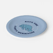 Assiettes En Carton Sauvez Les Sirènes Courbées (Angle)