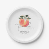 Assiettes En Carton SAVANNAH Little Peach Baby shower (Devant)