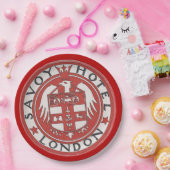 Assiettes En Carton Savoy Hotel London Plaques Papier (Fête)