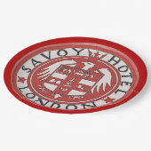 Assiettes En Carton Savoy Hotel London Plaques Papier (Angle)