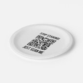 Assiettes En Carton Scan Me QR Code : Choisissez la gentillesse chaque (Angle)