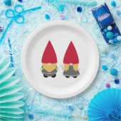 Assiettes En Carton Scandinave Nisse Tomte Gnome (Fête)