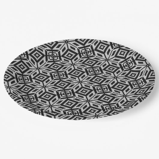 Assiettes En Carton Scandinave Selburose Motif de Noël (Angle)