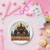 Assiettes En Carton Scary House (Fête)