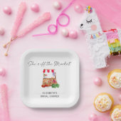 Assiettes En Carton Scénario de Baby Shower pour Mariée hors du Marché (Fête)