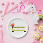 Assiettes En Carton Scène de crime de la police (Fête)