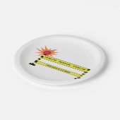 Assiettes En Carton Scène de crime de la police (Angle)