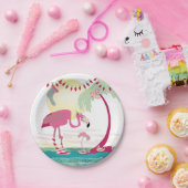 Assiettes En Carton Scène de la plage de Noël (Fête)