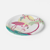 Assiettes En Carton Scène de la plage de Noël (Angle)