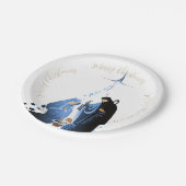 Assiettes En Carton Scène de Nativité Traditionnelle Salutations de No (Angle)