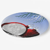 Assiettes En Carton Scène de Noël Ornament Modèle photo (Angle)