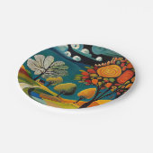 Assiettes En Carton Scène de pays Folksy (Angle)