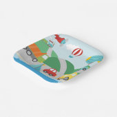 Assiettes En Carton Scène de transport (Angulaire)