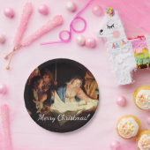 Assiettes En Carton Scène des maîtres de Noël (Fête)