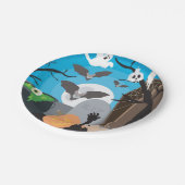 Assiettes En Carton Scène d'Halloween (Angle)