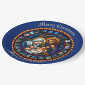 Assiettes En Carton Scène traditionnelle de la Nativité de Noël (Angle)