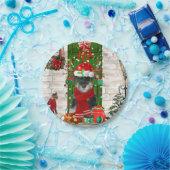 Assiettes En Carton Schnauzer Chien Noël (Fête)