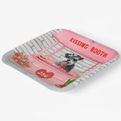 Assiettes En Carton Schnauzer Chien Valentine's Day Kissing Booth (Angulaire)