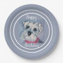 Schnauzer de joyeux anniversaire