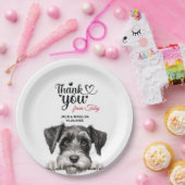 Assiettes En Carton Schnauzer standard (Fête)