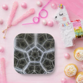 Assiettes En Carton Sci-Fi multidimensionnel (Fête)