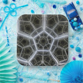 Assiettes En Carton Sci-Fi multidimensionnel (Fête)