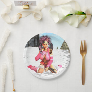 Assiettes En Carton Sci Fi Snow Punk