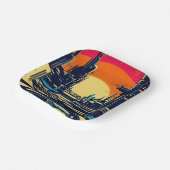 Assiettes En Carton Sciage urbain futuriste SF 1 (Angulaire)