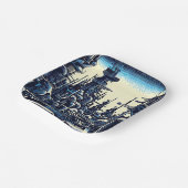 Assiettes En Carton Sciage urbain futuriste SF 4 (Angulaire)