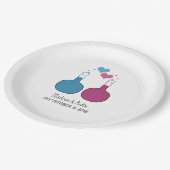 Assiettes En Carton Science de l'amour Plaques de papier Mariage (Angle)