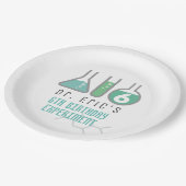 Assiettes En Carton Science Experiment Green Boy Anniversaire (Angle)