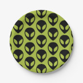 Assiettes En Carton Science-fiction Alien spatiale Extraterrestre (Devant)