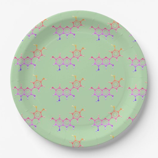 Assiettes En Carton Science Garden Party Plates de Molecule (Devant)