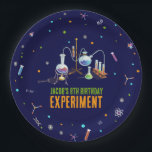 Assiettes En Carton Science Invitations d'anniversaire<br><div class="desc">Élevez l'atmosphère de fête à thème scientifique avec nos plaques Anniversaires de enfants de la Chimie Set! Ces plaques vibrantes présentent un design captivant d'un ensemble de chimie aux accents néons, qui complète parfaitement votre célébration scientifique. Laissez vos petits scientifiques apprécier leurs collations et gâteries tout en s'immergeant dans le...</div>