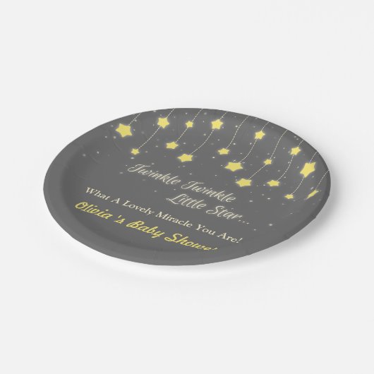 Assiettes En Carton Scintillement de scintillement peu (Angle)