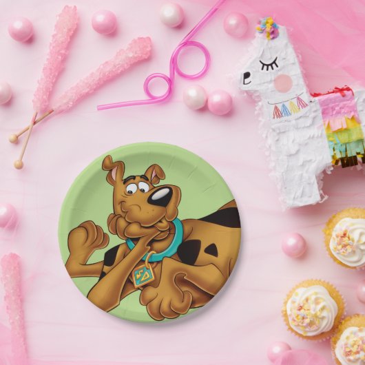 Assiettes En Carton Scooby Doo Allongé (Fête)