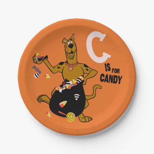 Assiettes En Carton Scooby-Doo | C est pour Candy (Devant)