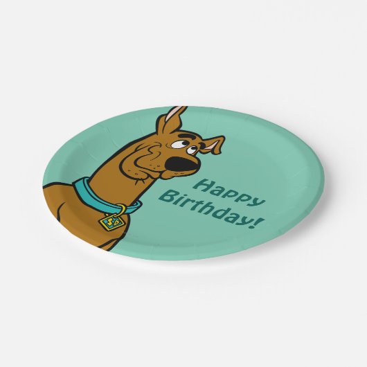 Assiettes En Carton Scooby Doo Chiot Yeux (Angle)