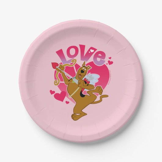 Assiettes En Carton Scooby-Doo Cupid - Amour (Devant)