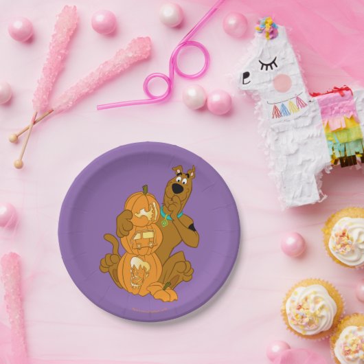 Assiettes En Carton Scooby-Doo | Halloween Jack-O-Lantern (Fête)
