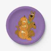 Assiettes En Carton Scooby-Doo | Halloween Jack-O-Lantern (Devant)