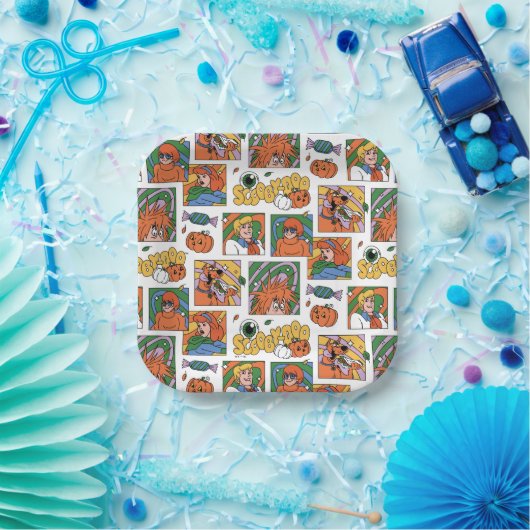 Assiettes En Carton Scooby-Doo Halloween Photos Pattern (Fête)