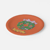 Assiettes En Carton Scooby-Doo Holiday Snack Wreath Graphic (Angle)