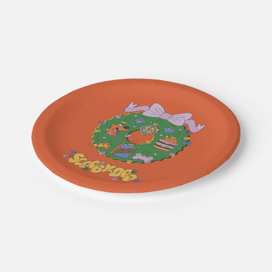 Assiettes En Carton Scooby-Doo Holiday Snack Wreath Graphic (Angle)