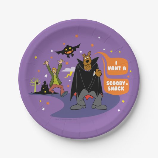 Assiettes En Carton Scooby-Doo | Je veux un collant Scooby (Devant)