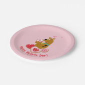 Assiettes En Carton Scooby-Doo - Joyeuse Journée des Coeurs (Angle)